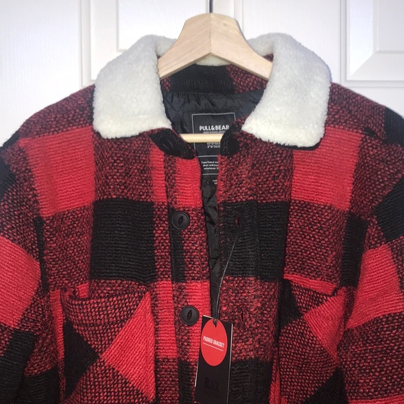pull and bear checked jacket